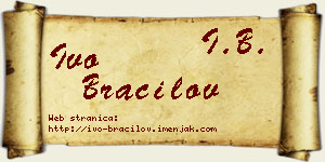 Ivo Bracilov vizit kartica